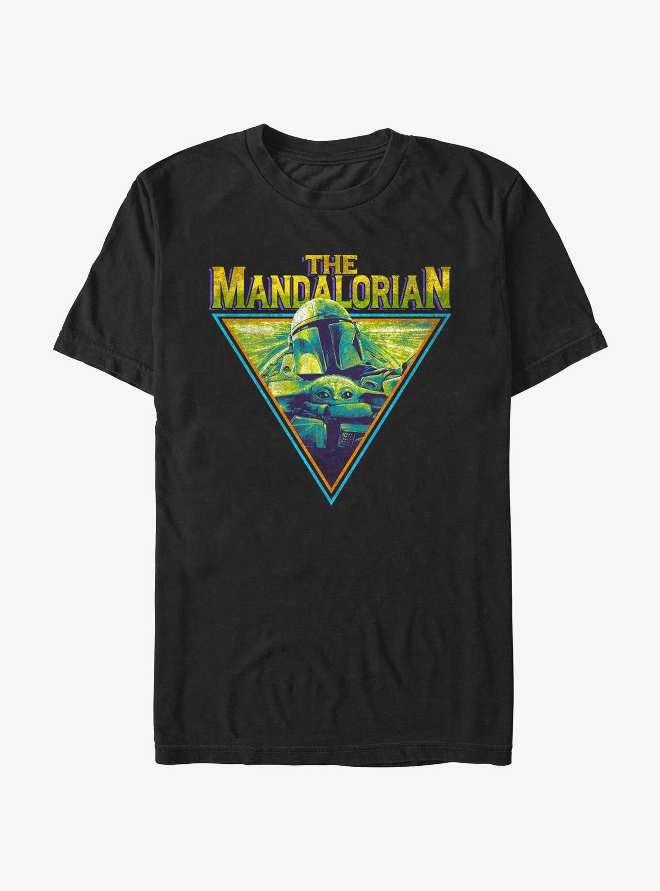 Star Wars The Mandalorian Neon Grunge Logo T-Shirt | Trending Graphic Tee For Fans