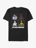 Star Wars Square Portraits T-Shirt | Trending Graphic Tee For Fans