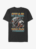 Star Wars The Mandalorian And Grogu Galaxy Portrait T-Shirt | Trending Graphic Tee For Fans