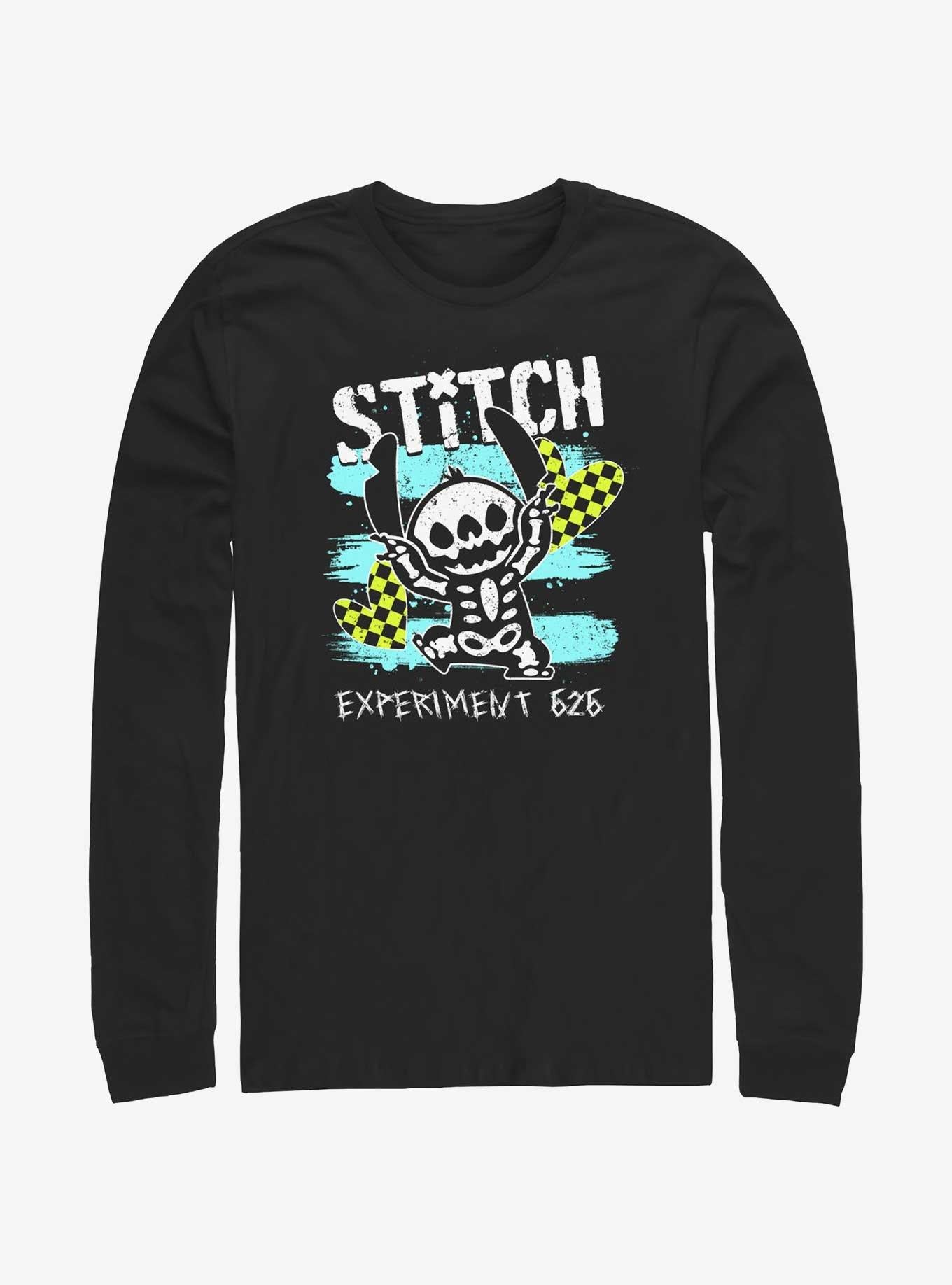 Disney Lilo & Stitch Emo Skelestitch Long-Sleeve T-Shirt | Trending Graphic Tee For Fans