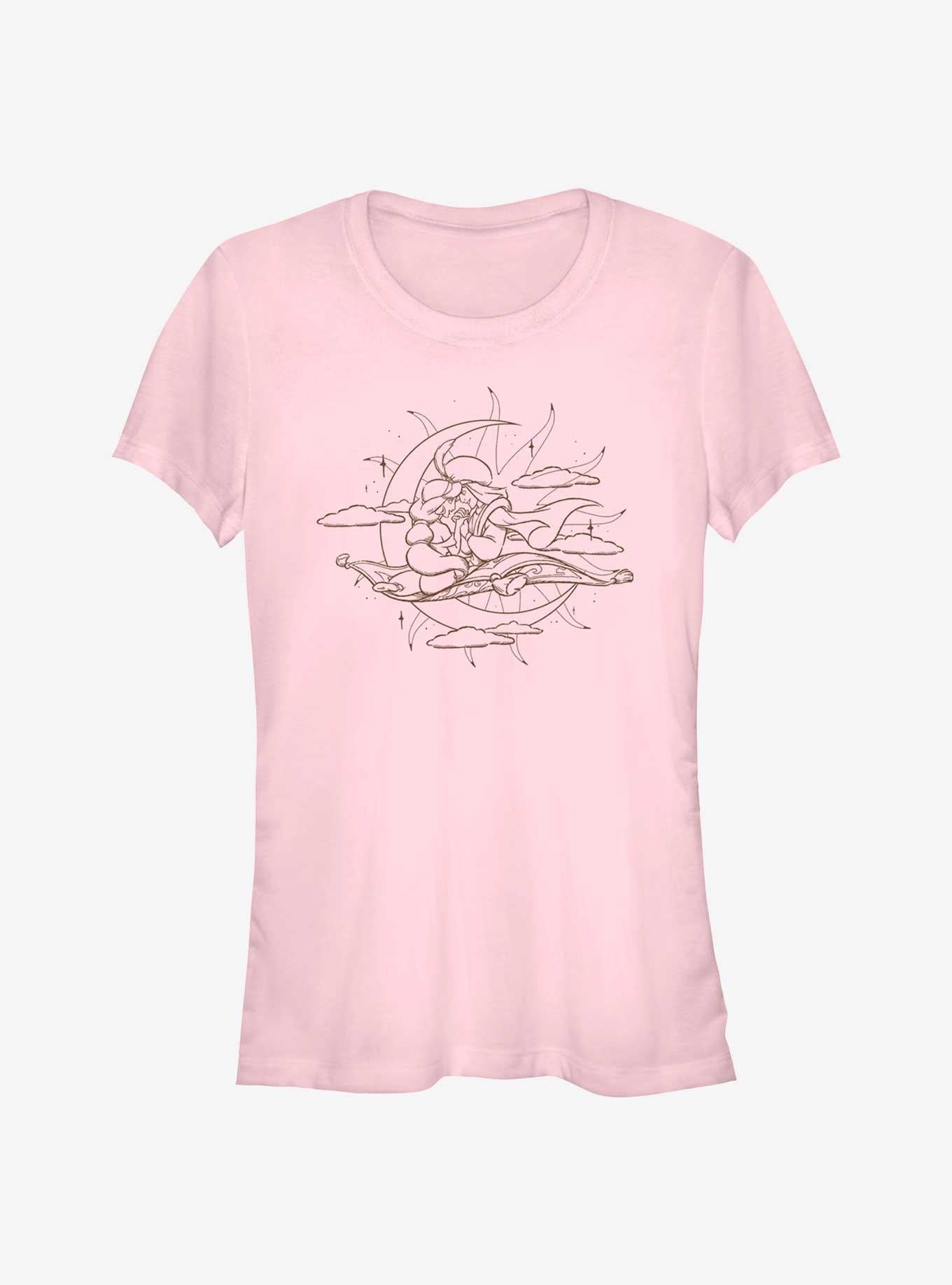 Disney Aladdin Moon Magic Carpet Girls T-Shirt | Trending Graphic Tee For Fans