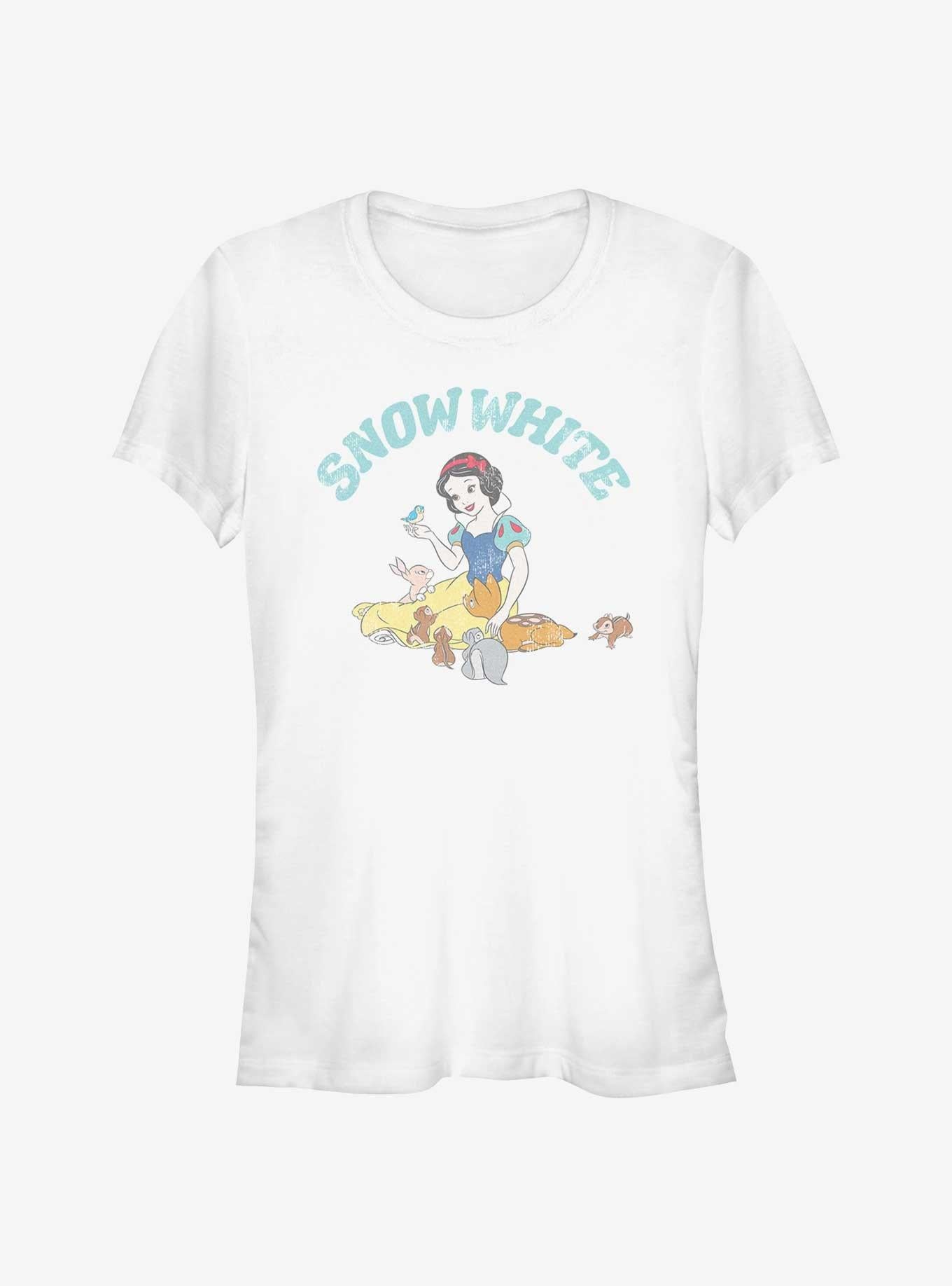 Disney Snow White And Woodland Animals Girls T-Shirt | Trending Graphic Tee For Fans