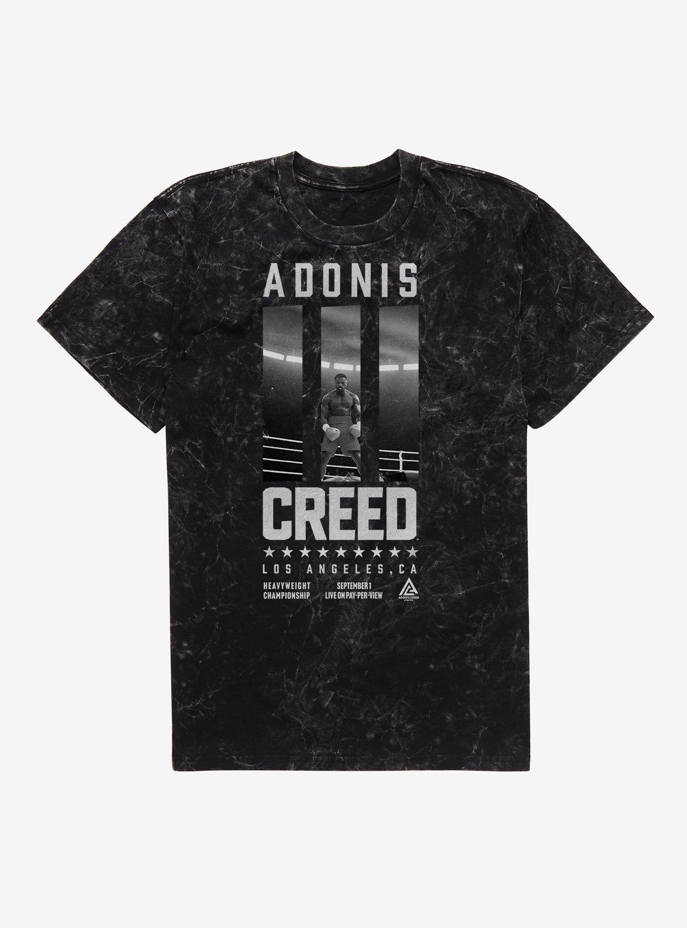 Creed III Adonis Creed LA Pillars Mineral Wash T-Shirt | Trending Graphic Tee For Fans