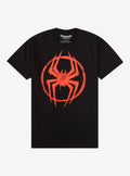 Marvel Spider-Man Across The Spider-Verse Miles Logo T-Shirt | Trending Graphic Tee For Fans