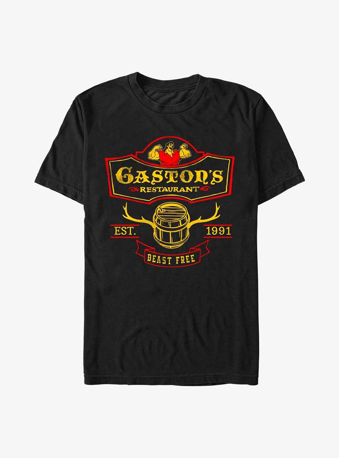 Disney Beauty Beast Gaston'S Restaurant T-Shirt | Trending Graphic Tee For Fans
