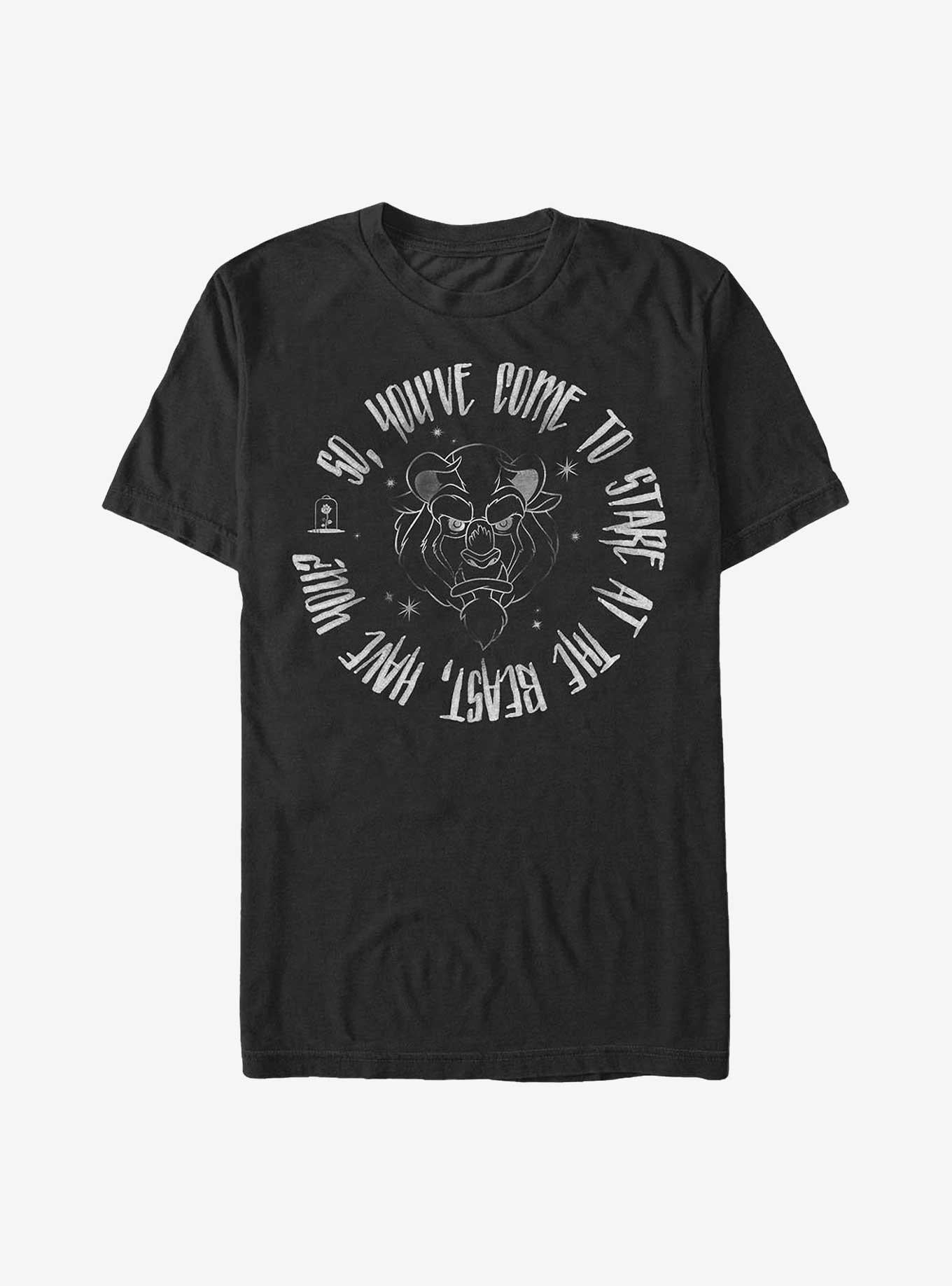 Disney Beauty Beast Stare At The Beast T-Shirt | Trending Graphic Tee For Fans