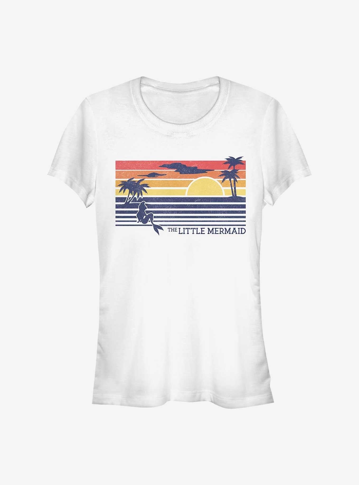 Disney The Little Mermaid Graphic Sunset Girls T-Shirt | Trending Graphic Tee For Fans