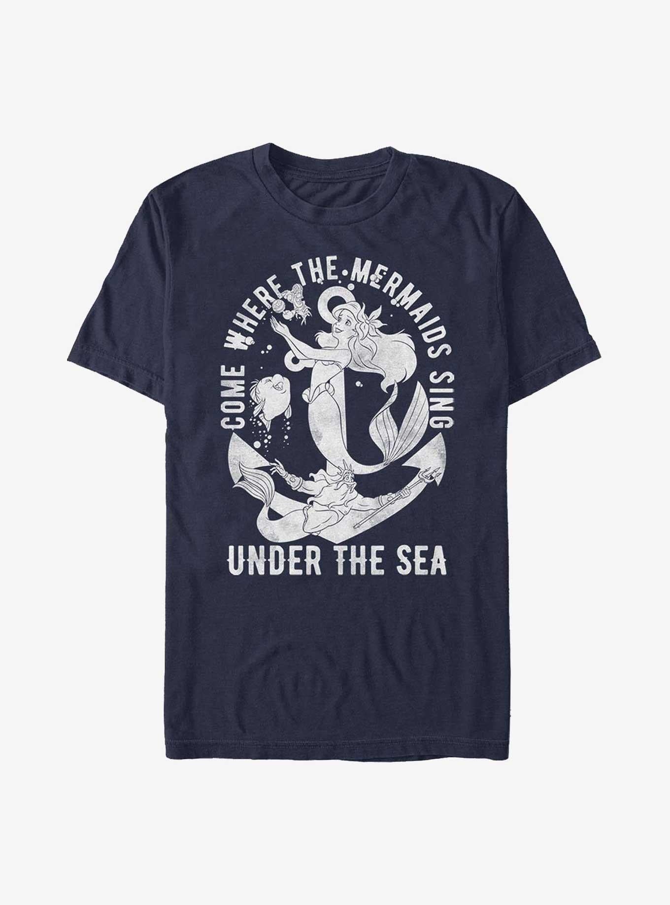 Disney The Little Mermaid Under The Sea Where The Mermaids Sing T-Shirt | Trending Graphic Tee For Fans
