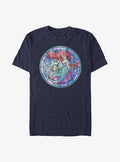 Disney The Little Mermaid Ariel Stained Glass T-Shirt | Trending Graphic Tee For Fans