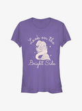 Disney The Little Mermaid Look on the Bright Side Girls T-Shirt | Trending Graphic Tee For Fans