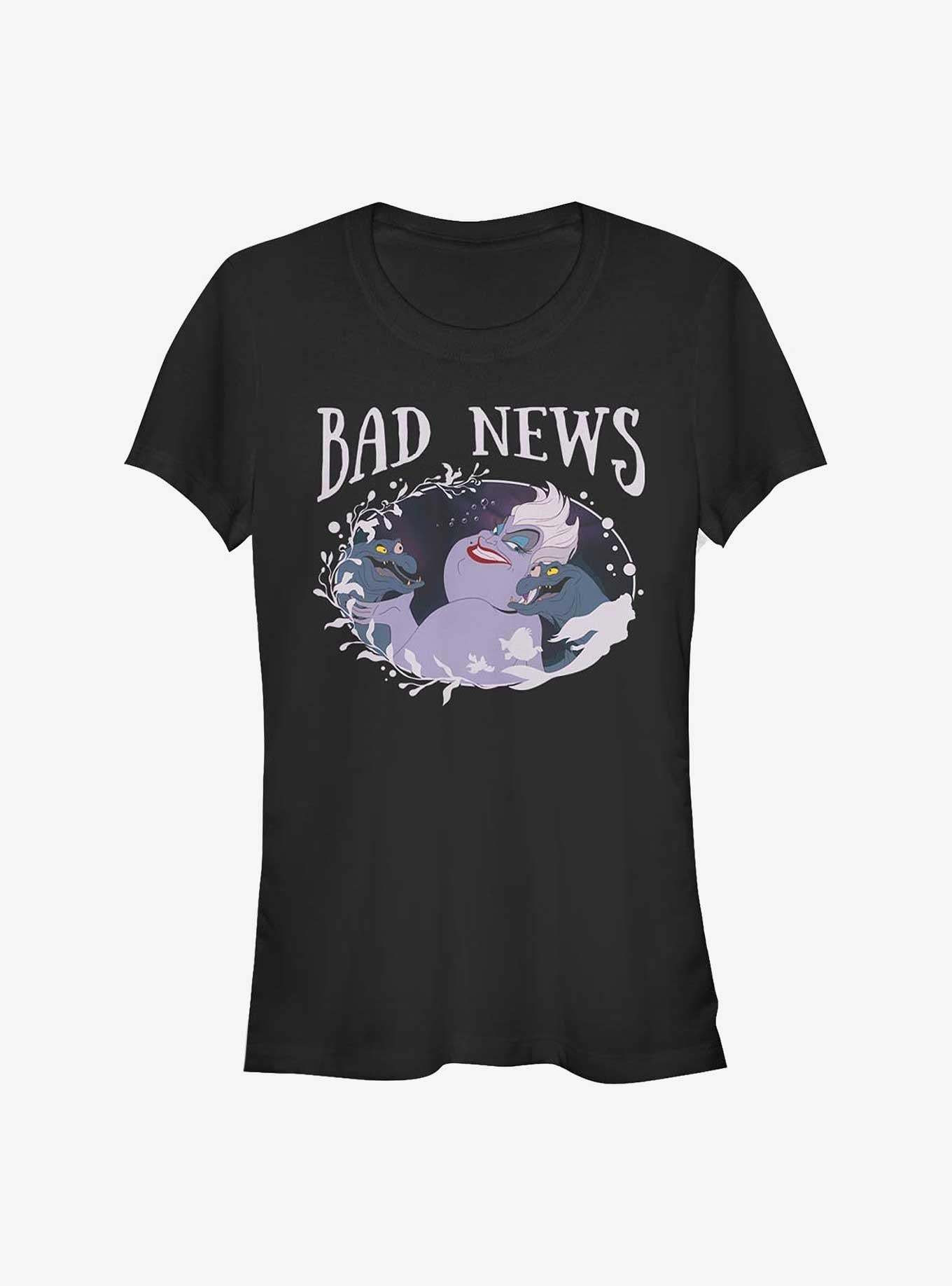 Disney The Little Mermaid Ursula Bad News Girls T-Shirt | Trending Graphic Tee For Fans