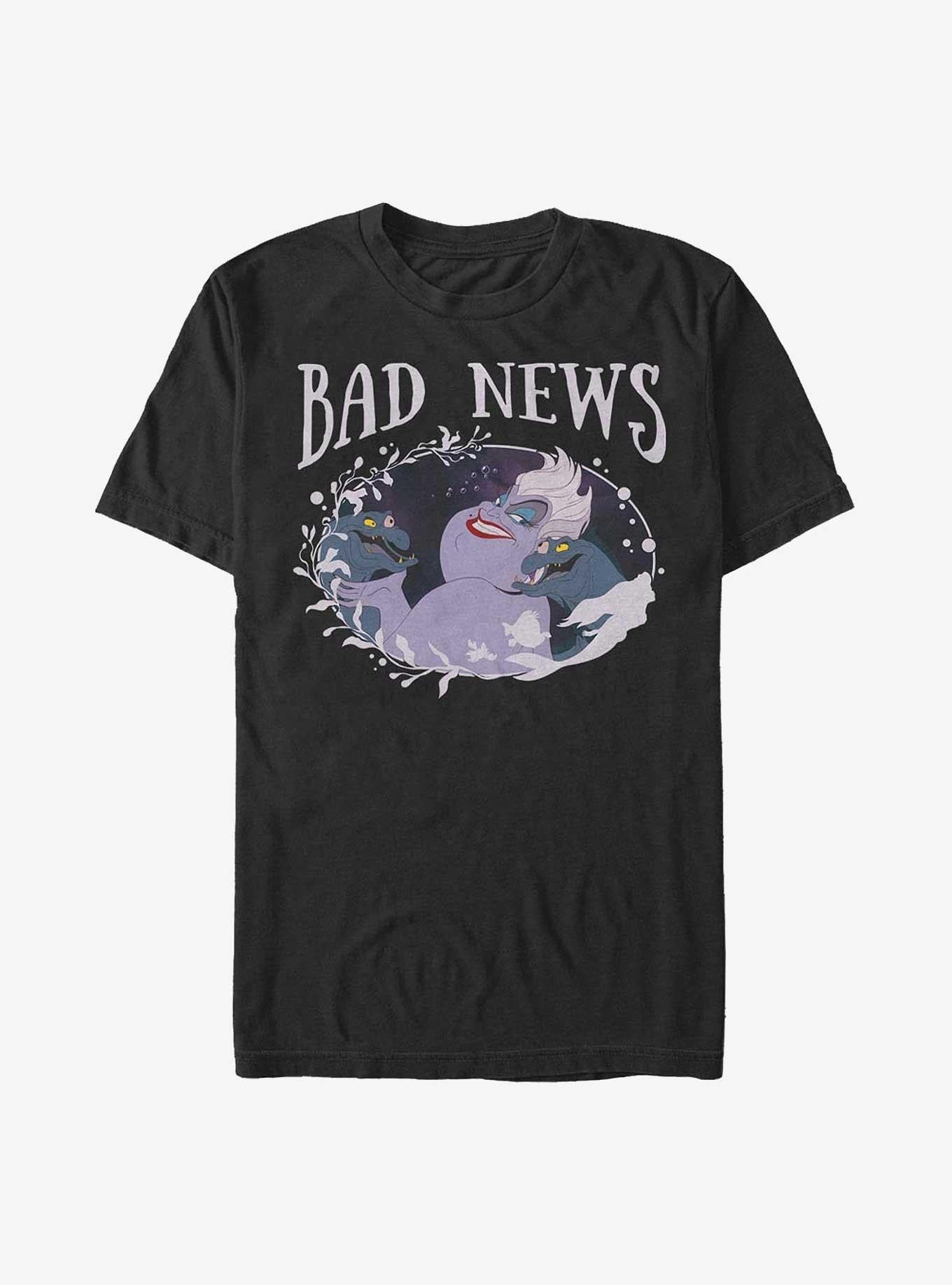 Disney The Little Mermaid Ursula Bad News T-Shirt | Trending Graphic Tee For Fans