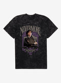 Wednesday Framed Wednesday Mineral Wash T-Shirt | Trending Graphic Tee For Fans