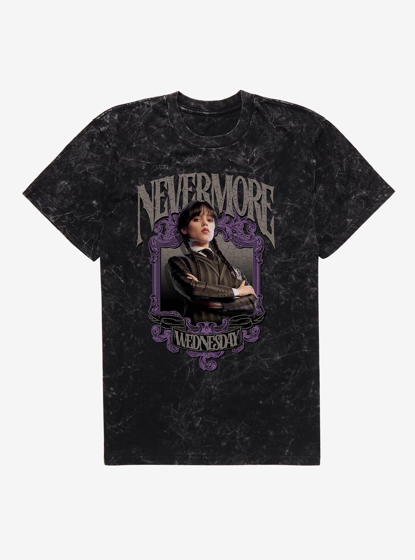 Wednesday Framed Wednesday Mineral Wash T-Shirt | Trending Graphic Tee For Fans