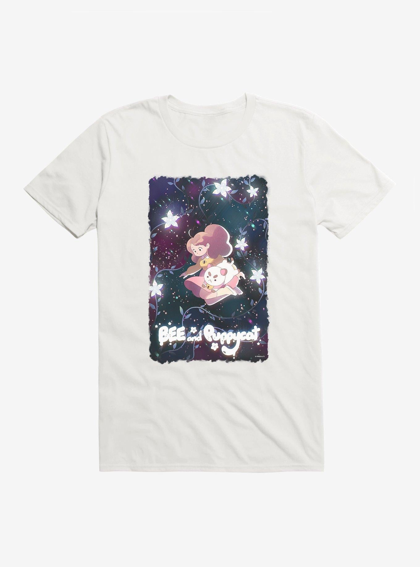 Bee And Puppycat Space Flowers Poster T-Shirt | Trending Graphic Tee For Fans