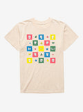 Bee And Puppycat Checkerboard Icons Mineral Wash T-Shirt | Trending Graphic Tee For Fans