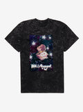 Bee And Puppycat Space Flowers Poster Mineral Wash T-Shirt | Trending Graphic Tee For Fans