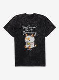 Bee And Puppycat I Fear Nothing Mineral Wash T-Shirt | Trending Graphic Tee For Fans
