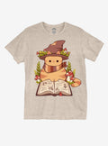 Mushroom Wizard Cat By Rhinlin T-Shirt | Trending Graphic Tee For Fans