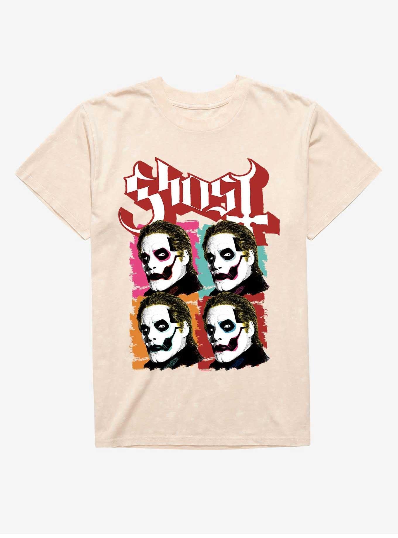 Ghost Cardinal Copia Warhol Mineral Wash T-Shirt | Trending Graphic Tee For Fans