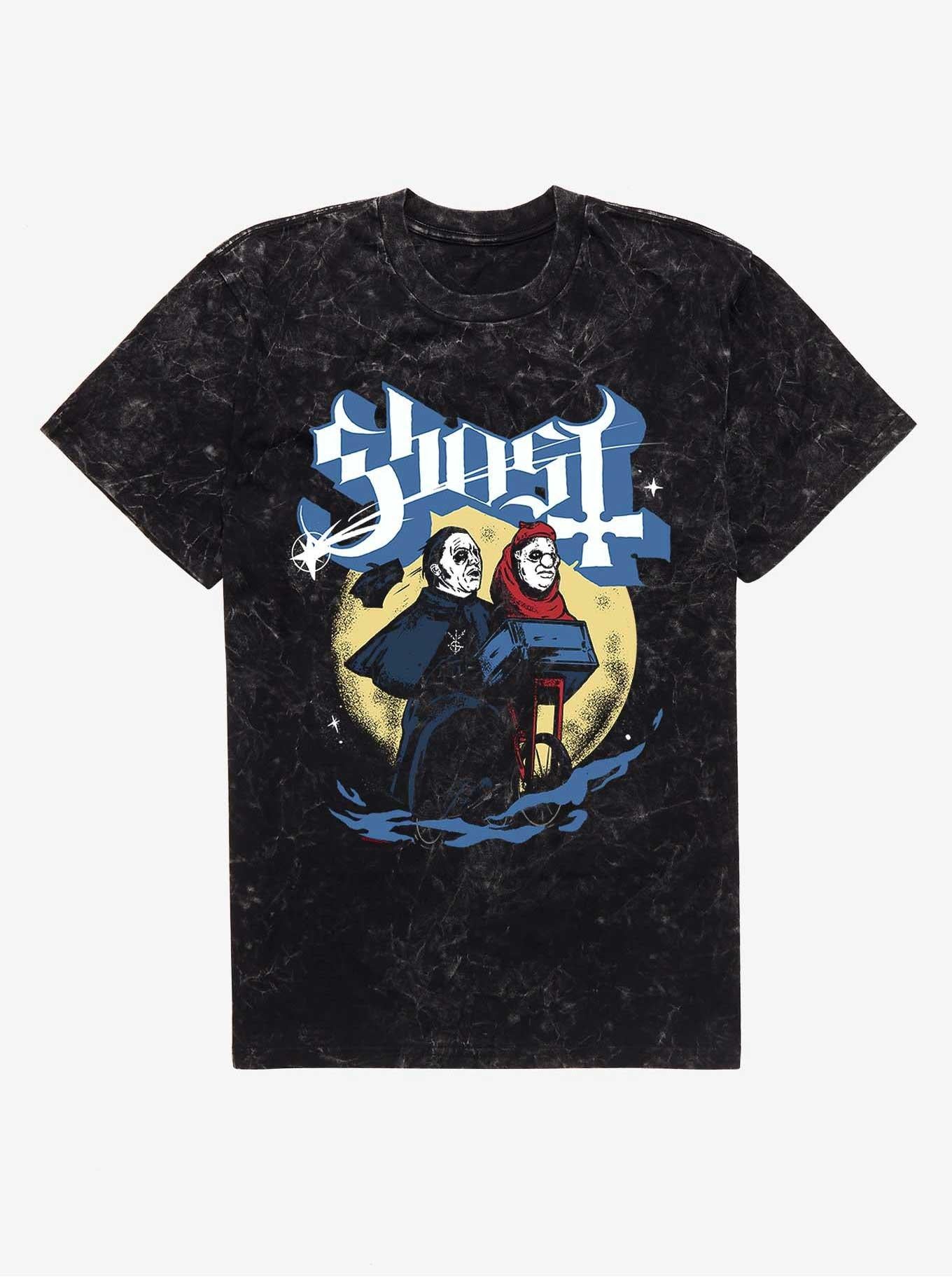Ghost Moonshot Mineral Wash T-Shirt | Trending Graphic Tee For Fans