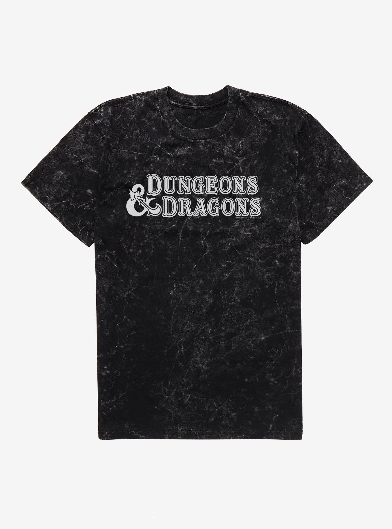 Dungeons & Dragons Classic Logo Mineral Wash T-Shirt | Trending Graphic Tee For Fans
