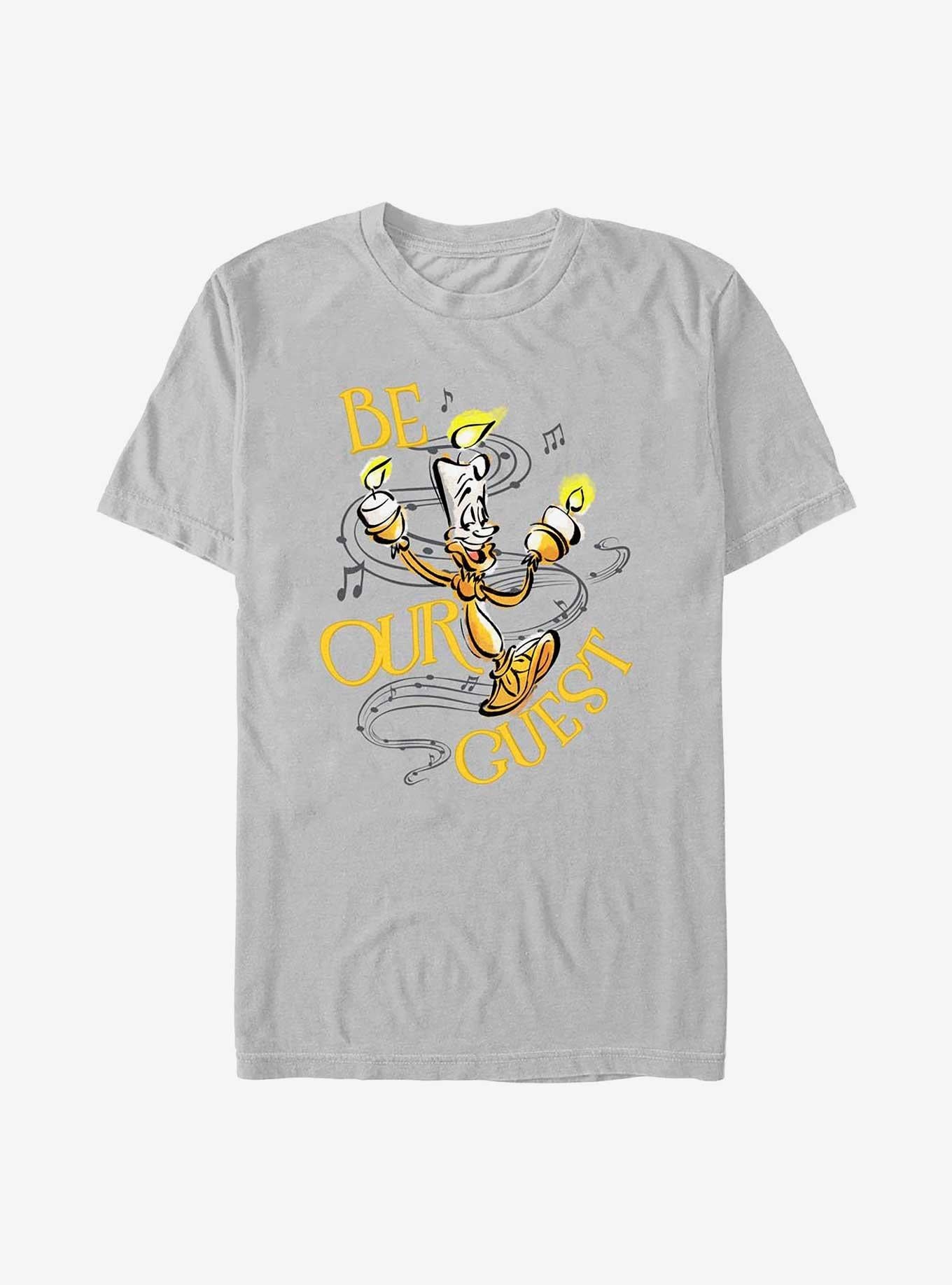 Disney100 Beauty and the Beast Lumiere Be Our Guest T-Shirt | Trending Graphic Tee For Fans