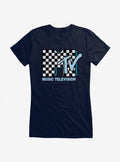 MTV Checkerboard Logo Girls T-Shirt | Trending Graphic Tee For Fans