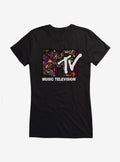 MTV Paint Splatter Logo Girls T-Shirt | Trending Graphic Tee For Fans
