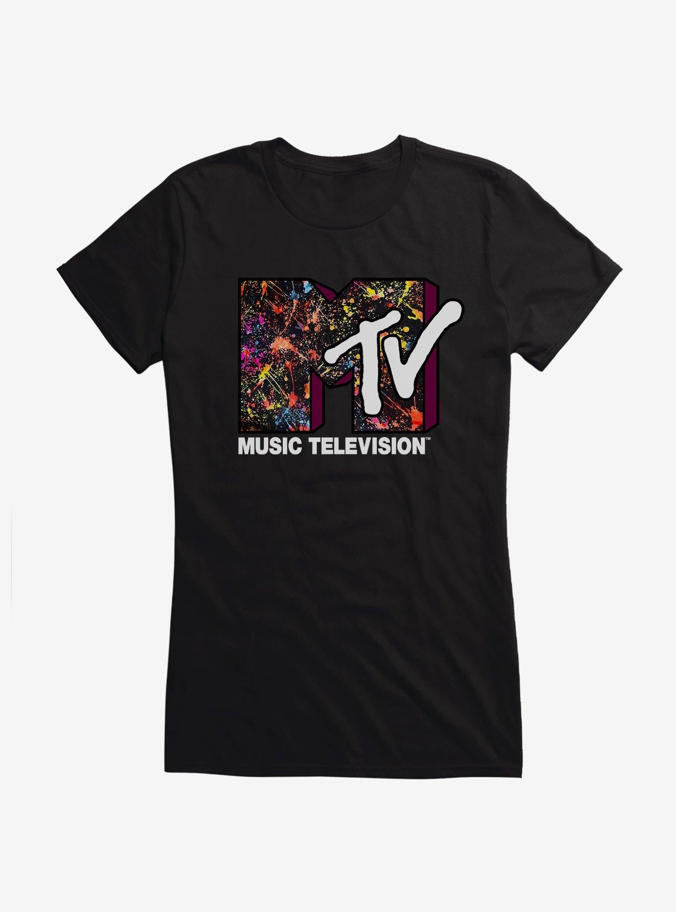 MTV Paint Splatter Logo Girls T-Shirt | Trending Graphic Tee For Fans