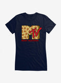 MTV Pizza Logo Girls T-Shirt | Trending Graphic Tee For Fans