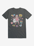 Bee And Puppycat Sticker Icons T-Shirt | Trending Graphic Tee For Fans