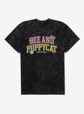 Bee And Puppycat Lazy In Space Collegiate Mineral Wash T-Shirt | Trending Graphic Tee For Fans