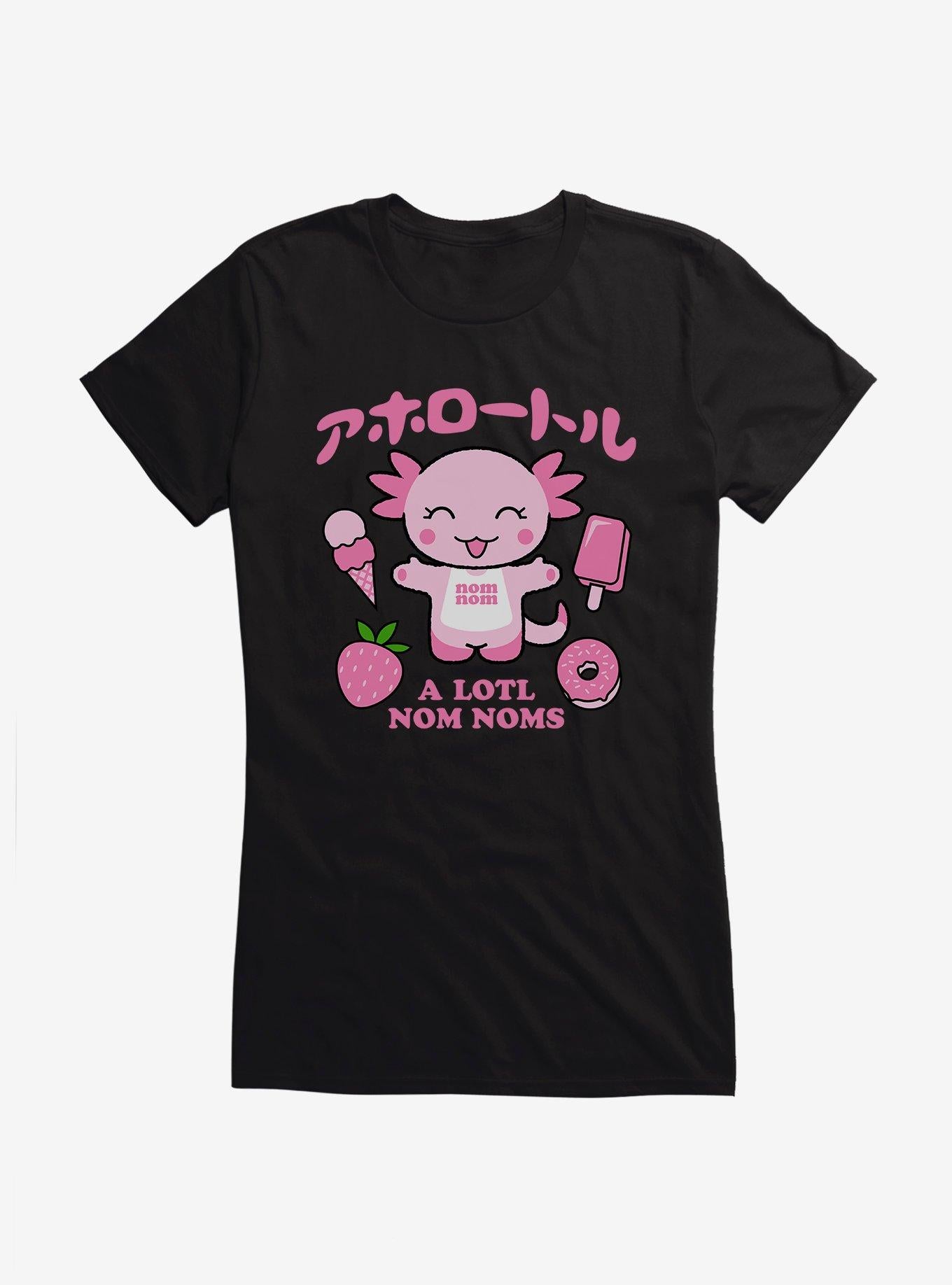 Axolotl A Lotl Nom Noms Girls T-Shirt | Trending Graphic Tee For Fans