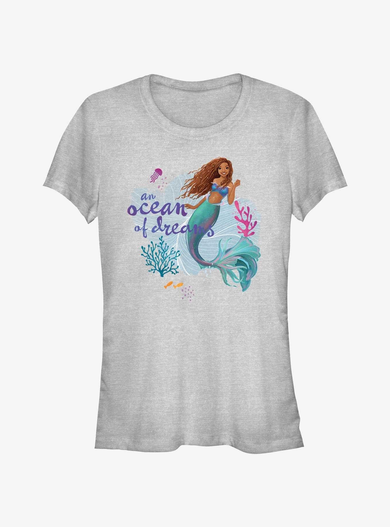 Disney The Little Mermaid Live Action Ocean Of Dreams Girls T-Shirt | Trending Graphic Tee For Fans