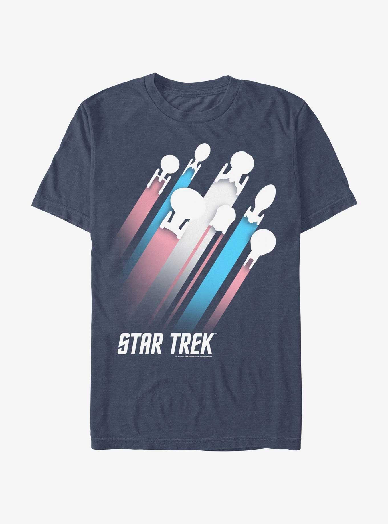 Star Trek Transgender Flag Streaks Pride T-Shirt | Trending Graphic Tee For Fans