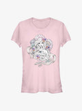 Disney The Little Mermaid Pastel Mermaid Shells Girls T-Shirt | Trending Graphic Tee For Fans