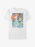 Disney The Little Mermaid Ariel and Flounder Poster T-Shirt | Trending Graphic Tee For Fans