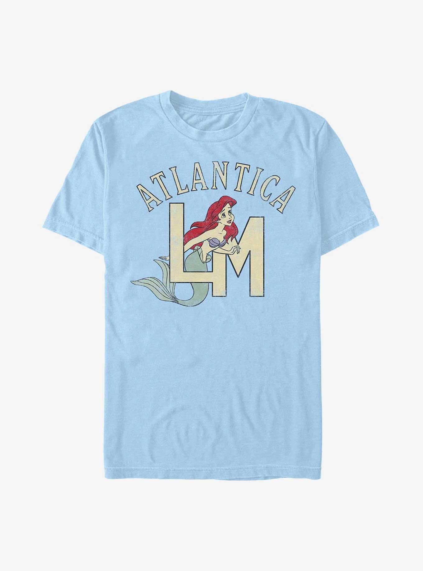 Disney The Little Mermaid Ariel Atlantica Monogram T-Shirt | Trending Graphic Tee For Fans