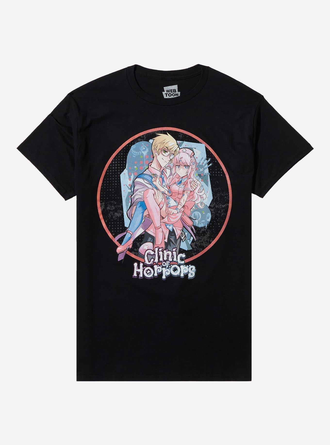 Clinic Of Horrors Duo Boyfriend Fit Girls T-Shirt | Trending Graphic Tee For Fans