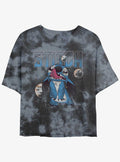 Disney Lilo & Stitch Planet Stitch Tie-Dye Girls Crop T-Shirt | Trending Graphic Tee For Fans
