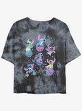 Disney Lilo & Stitch Planetary Stitch Tie-Dye Girls Crop T-Shirt | Trending Graphic Tee For Fans