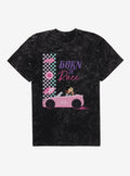 Barbie Born To Race Mineral Wash T-Shirt | Trending Graphic Tee For Fans