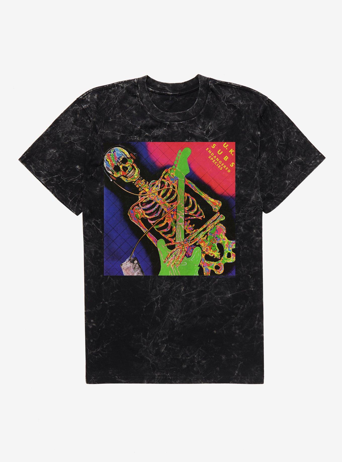 UK Subs Endangered Species Mineral Wash T-Shirt | Trending Graphic Tee For Fans