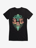 Studio Ghibli Spirited Away Chihiro And No Face Group Crest Girls T-Shirt | Trending Graphic Tee For Fans