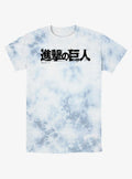 Attack On Titan Japanese Logo Tie-Dye T-Shirt | Trending Graphic Tee For Fans