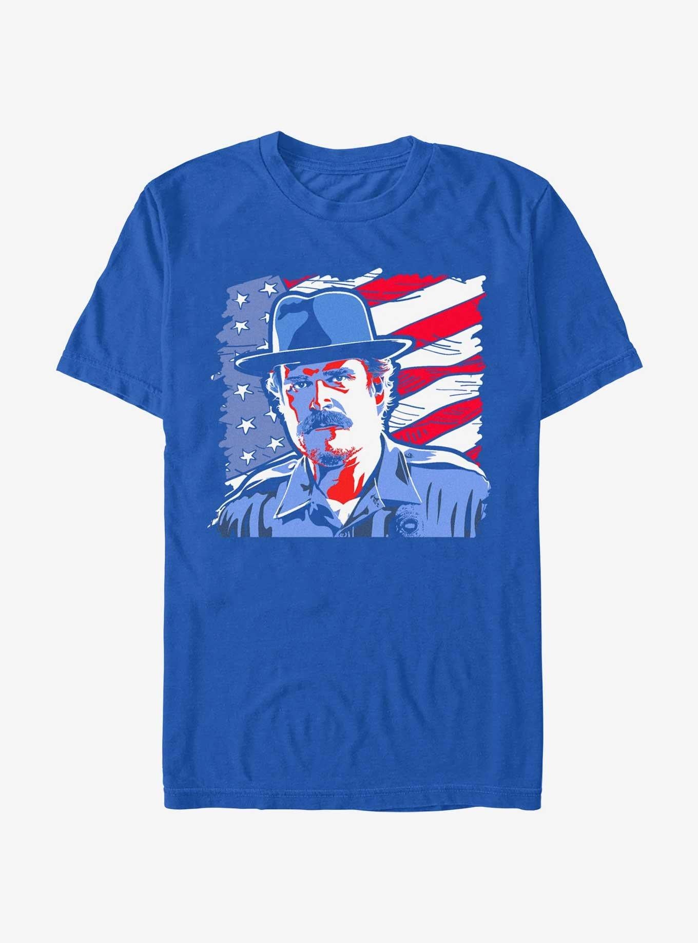 Stranger Things American Pride Hopper T-Shirt | Trending Graphic Tee For Fans
