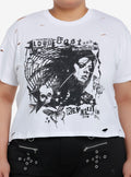 Social Collision Loud Fast & Rebellious Girls Crop Plus Size T-Shirt | Trending Graphic Tee For Fans