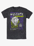 Disney Haunted Mansion Leota Toombs Welcome Poster Mineral Wash T-Shirt | Trending Graphic Tee For Fans