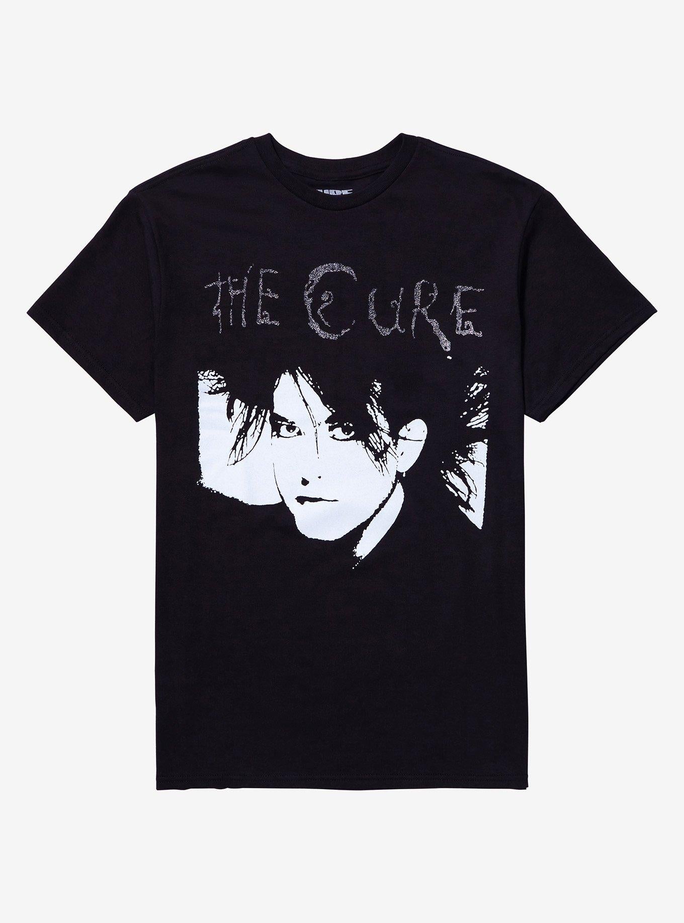 The Cure Glitter Logo Boyfriend Fit Girls T-Shirt | Trending Graphic Tee For Fans
